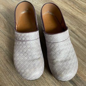 Sanita Caned Leather Danish Clogs